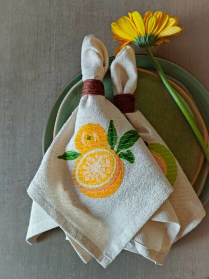 White base: Fruit collection Napkin (Set of 4) - Image 8